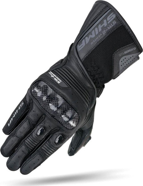 STR-2 Vent Korumalı Motosiklet Eldiveni Siyah
