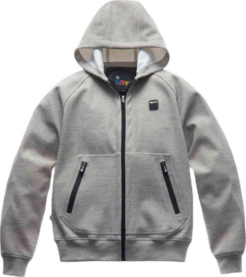 Blauer Easy Men Open Hoody Korumalı Motosiklet Montu Gri