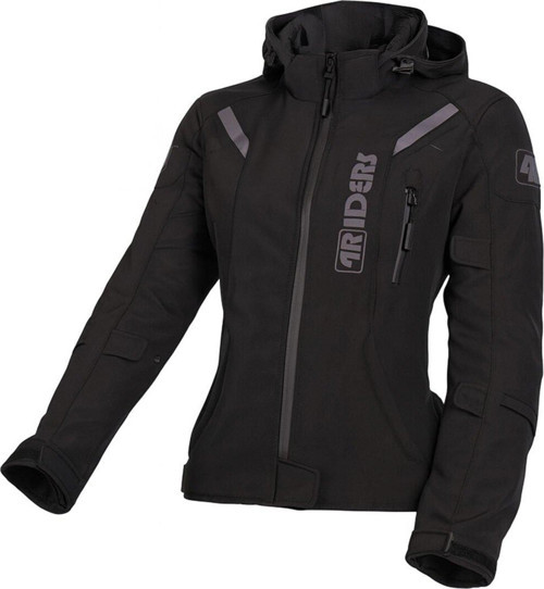 Alice Pro Korumalı Softshell Kadın Motosiklet Montu Siyah