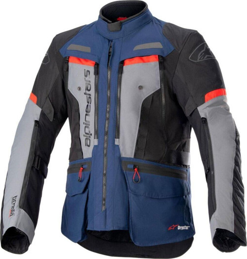Bogota Pro Drystar Korumalı Motosiklet Montu Mavi Kırmızı