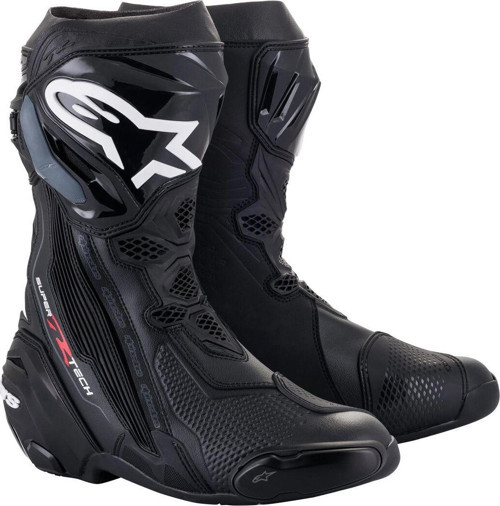 Supertech R Korumalı Spor Motosiklet Botu Siyah