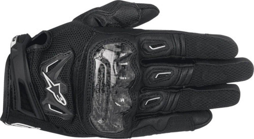 Stella SMX-2 Air Carbon V2 Korumalı Kadın Motosiklet Eldiveni Siyah