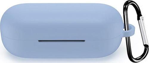 Huawei FreeBuds SE Kılıf Askılı Mat Silikon Mavi