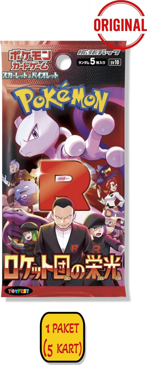 1 Paket (5 Kart) Lisanslı Pokemon Violet Ex Sv1V Japonca Koleksiyon Kartı Booster Mühürlü