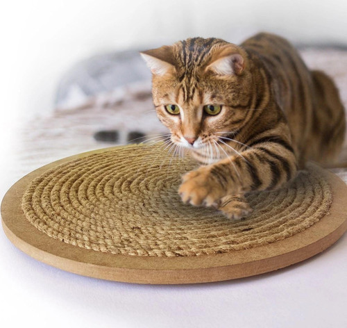 Yuvarlak Vantuzlu Kedi Tırmalama Tahtası