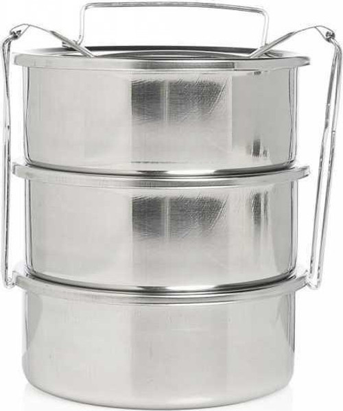 Paslanmaz sefer tası 2 no 3 lü 16X17 cm.