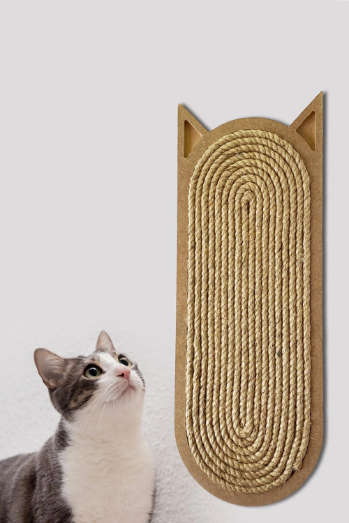 Duvara Monte Edilebilir Kedi Tırmalama Tahtası