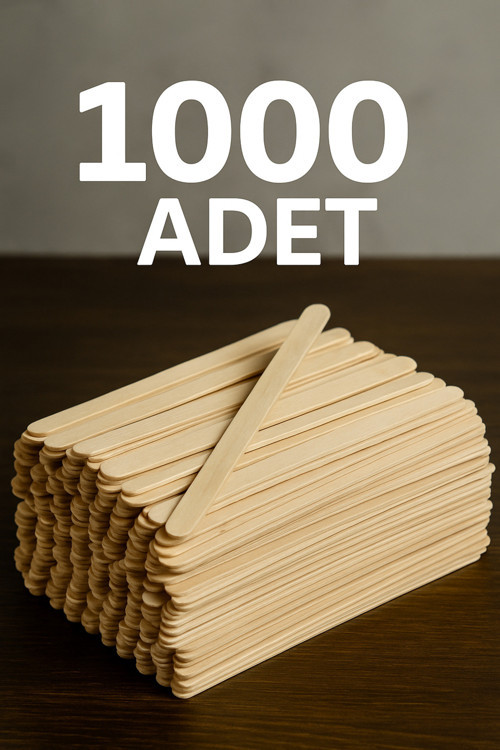 Glora tahta çay ve kahve karıştırıcı 1000 adet - tahta çay kaşığı karıştırma çubuğu