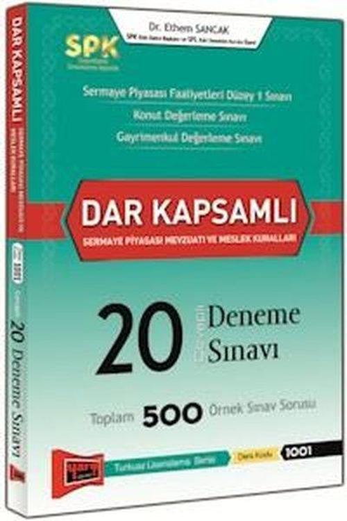 Spk Dar Kapsamlı Sermaye Piyasası Mevzuatı Ve Meslek Kuralları Cevaplı 20 Deneme Sınavı Yargı Yayınl