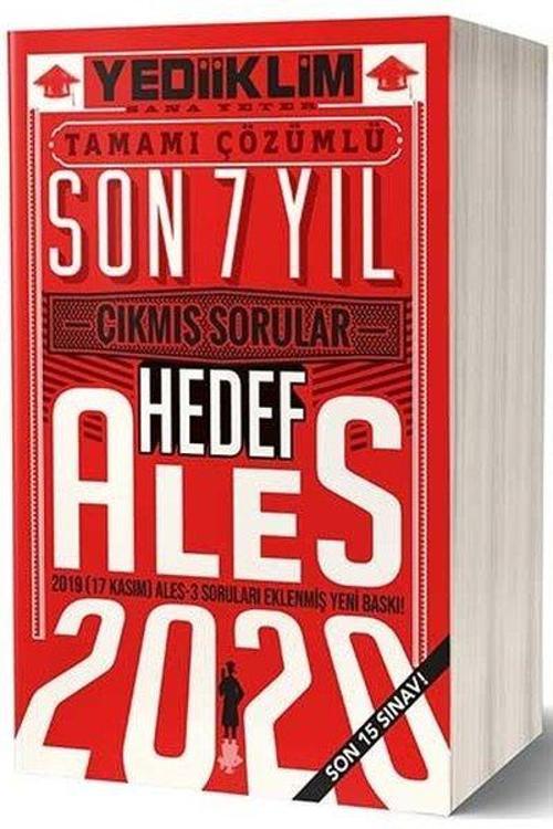 Yediiklim Yayınları ALES Son 7 Yıl Tamamı Çözümlü Çıkmış Sorular(17 Kasım ALES - 3 Dahil/Son 15 Sına