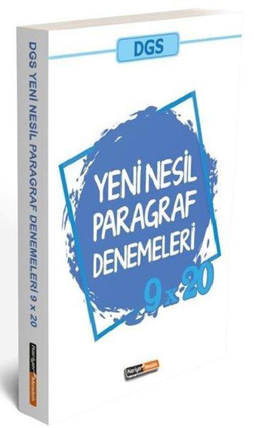 Kariyer Meslek DGS 9x20 Yeni Nesil Paragraf Denemeleri
