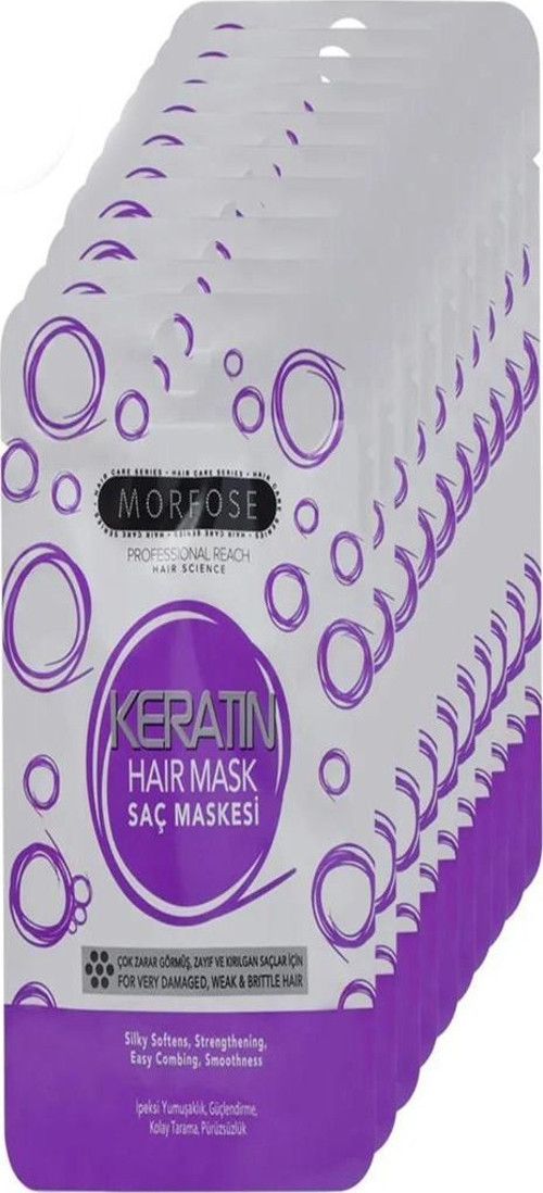 Keratin Saç Maskesi 25 ML (24 ADET) - Yıpranmış Saçlar İçin - mrfs