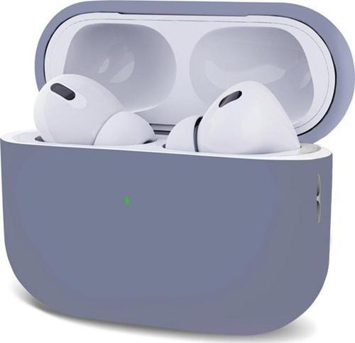 AirPods Pro 2.Nesil Kılıf Mat Silikon Lavanta Grisi