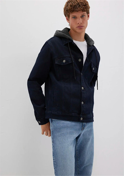 Mavı M0112808-90770 Brandon Deep Ink Comfort Erkek Normal Kesım Denım Ceket