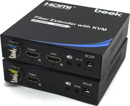 BS-EXT-4K2U-SM20 20 Km HDMI to Fiber Single Mode HDMI KVM Sinyal Uzatma Cihazı