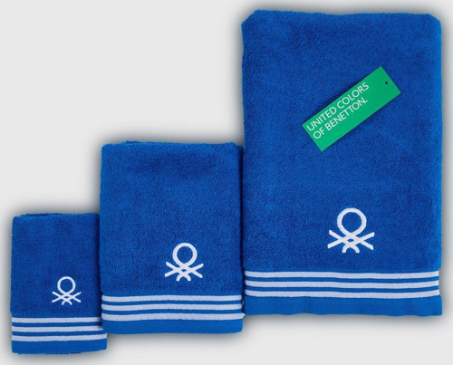 BE-0840ST-BL Benetton Havlu Set (Bath&Hand&Guest)