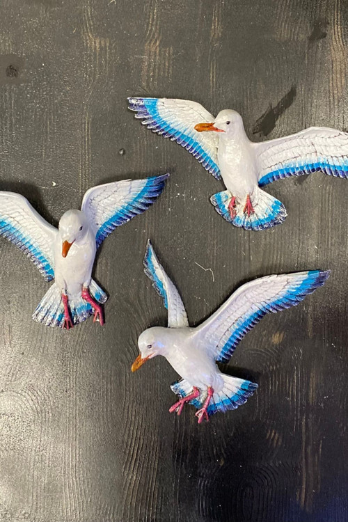 3'Lü Martı Duvar Dekoru