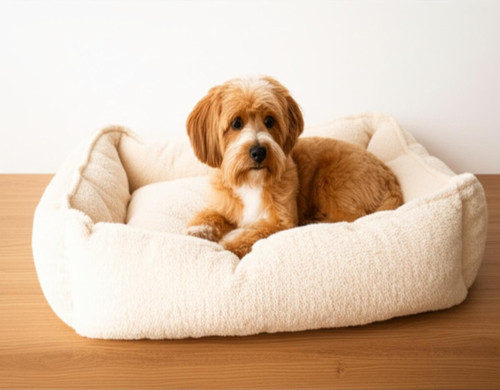 Shadow Premium Kedi Ve Köpek Yatağı Tüylü Kumaş Yumuşacık Silikon Dolgulu Yıkanabilir