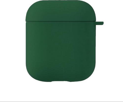 Apple AirPods 1. Nesil / 2. Nesil Liquid Silicone Lansman Koyu Yeşil