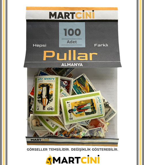 🇩🇪 Almanya 100 Adet Karışık Pul Seti - Koleksiyonluk Karışık Set