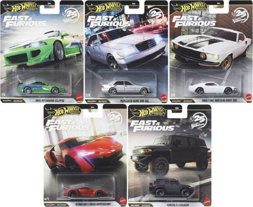 2026 Fast And Furious 25 Years 5li set