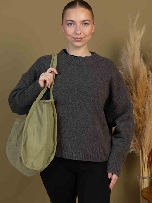 Mute Bag Light Green 00S Shopper Bag Fermuarlı Astarlı Okul Omuz Çantası (32/36)