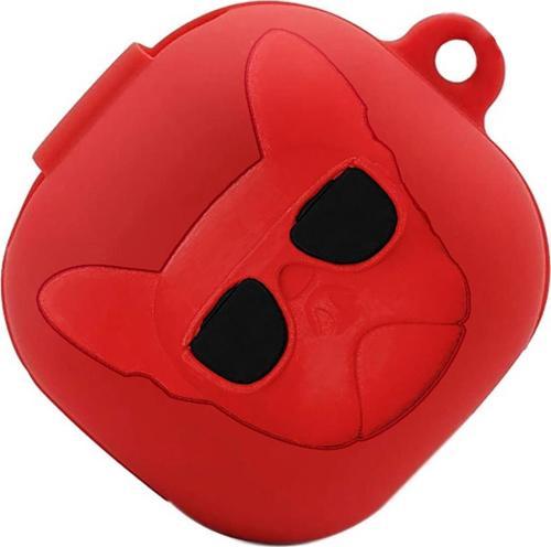 Samsung Galaxy Buds Live Kılıf French Bulldog Kırmızı