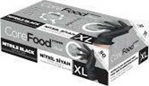 FOOD SİYAH NİTRİL ELDİVEN XL BEDEN ELMAS DOKULU
