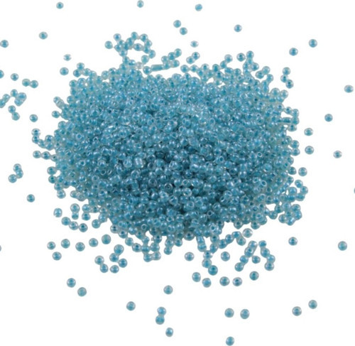 08 Kum Boncuk İçten Boyalı Koyu Buz Mavi 3 Mm (100 Gr 6000 Adet)