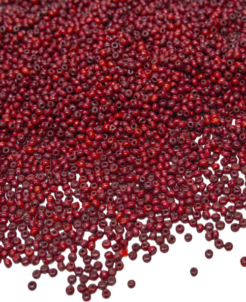 3 Mm Bordo Renk Ahşap Boncuk 40 Gr