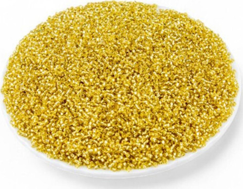 Kristal Altın Sarı (11/0) 2 Mm Kum Boncuğu 100 Gr