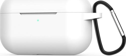 Apple AirPods Pro Askılı Mat Silikon Kılıf Beyaz