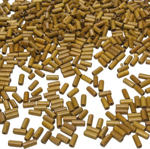 12 Mm Silindir Meşe Rengi Ahşap Boncuk 40 Gr