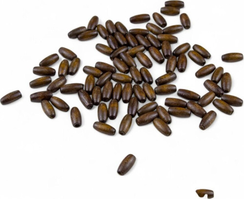 8 Mm Arpa Açık Kahve Ahşap 14X5 Mm Boncuk (35 Gr 165 Adet)