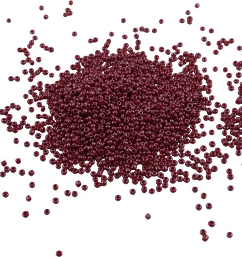 08 Kum Parlak Janjan Kırmızı Boncuk 3 Mm (100 Gr 6000 Adet)