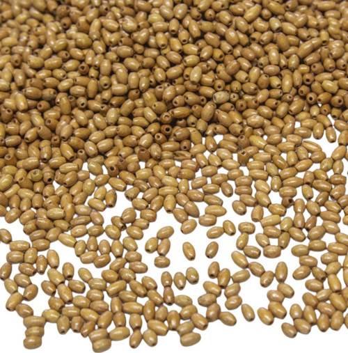 3 Mm Arpa Meşe Rengi Ahşap Boncuk 50 Gr