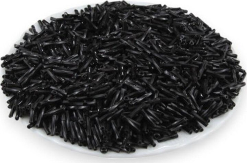 Siyah Burgulu Boru 10 Mm Boncuk 100 Gr