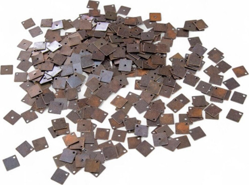 10X10 Kare Ortadan Delikli Pul Payet (20 Gr 55 Adet)