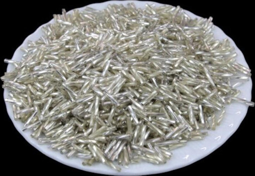 Koyu Gümüş Burgulu Boru 10 Mm Boncuk 100 Gr