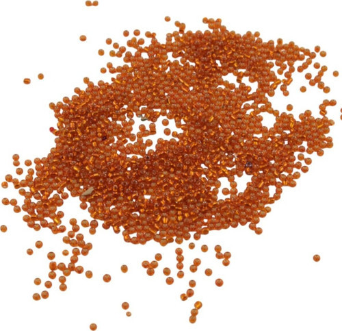 08 Kum Kristal Turuncu Boncuk 3 Mm (100 Gr 6000 Adet)