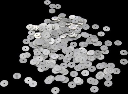 8,5 Mm Gümüş Ortadan Delikli Metal Pul Payet (30 Gr 230 Adet)