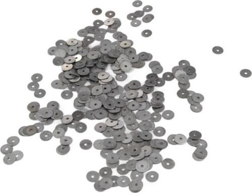 7 Mm Eskitme Gümüş Ortadan Delikli Metal Pul Payet (30 Gr 210 Adet)