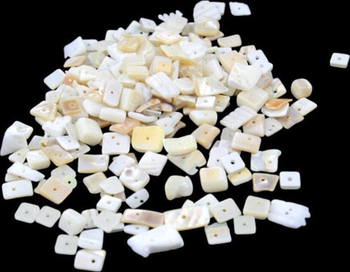 İnci Parıltısı Ortadan Delikli 6X12 Mm Sedef Boncuk (100 Adet)