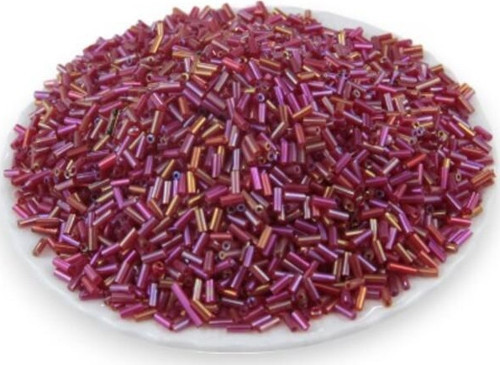 Kırmızı Janjan Kısa Boru Boncuk 100 Gr
