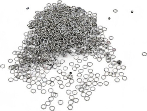 5X0,7 Mm Halka Gümüş Pul Payet (20 Gr 300 Adet)