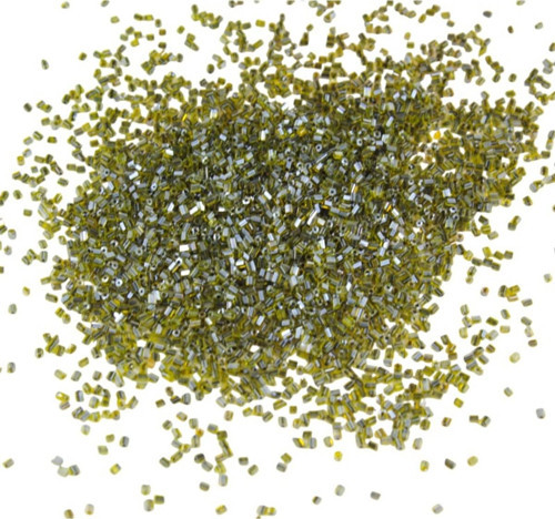 Kesme Boncuk İçten Boyalı Açık Yeşil 2X1,5 Mm (100 Gr 4000 Adet)