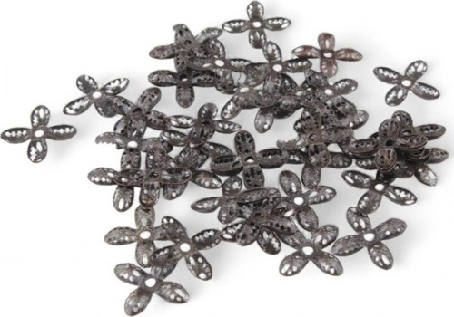 Dört Kanatlı 30X30 Mm Bombeli Pervane Çiçek Modeli 10 Adet