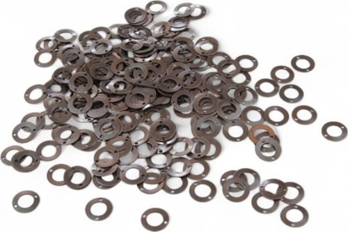Ortası Delik 12X2 Mm Koyu Bakır Pirinç Pul Payet (30 Gr 95 Adet)