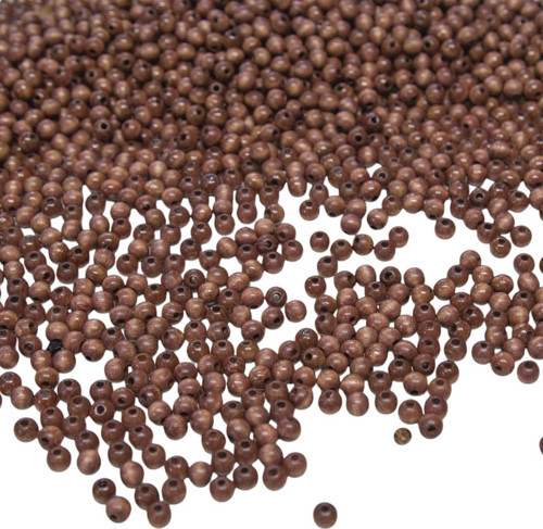 6 Mm Kahve Rengi Alman Ahşap Boncuk 50 Gr