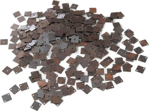 10X10 Kare Çift Delikli Pul Payet (30 Gr 85 Adet)